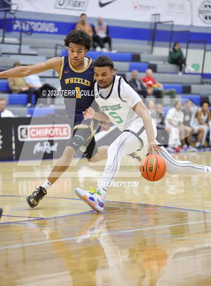 Thumbnail 3 in Rock Creek Christian Academy White vs. Wheeler (5 for the Fight National Hoopfest) photogallery.