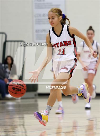 Thumbnail 3 in Notre Dame Prep vs. Arcadia (Feast Mode Thanksgiving Tournament) photogallery.