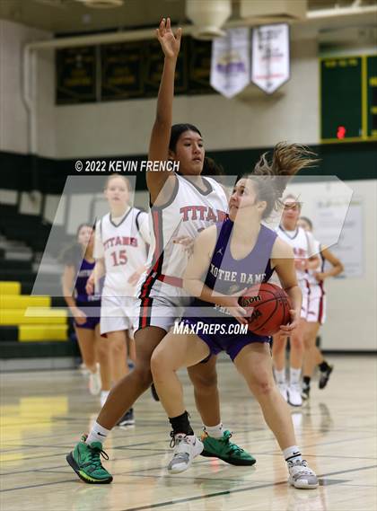 Thumbnail 2 in Notre Dame Prep vs. Arcadia (Feast Mode Thanksgiving Tournament) photogallery.