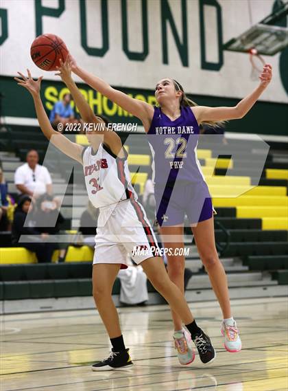 Thumbnail 3 in Notre Dame Prep vs. Arcadia (Feast Mode Thanksgiving Tournament) photogallery.