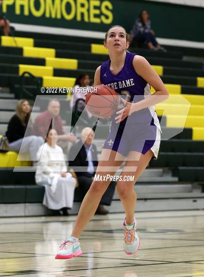 Thumbnail 2 in Notre Dame Prep vs. Arcadia (Feast Mode Thanksgiving Tournament) photogallery.