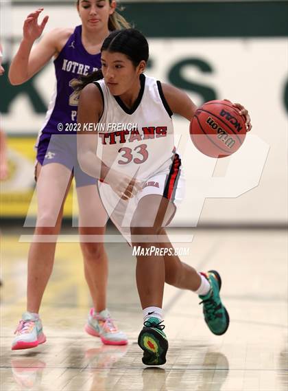 Thumbnail 1 in Notre Dame Prep vs. Arcadia (Feast Mode Thanksgiving Tournament) photogallery.