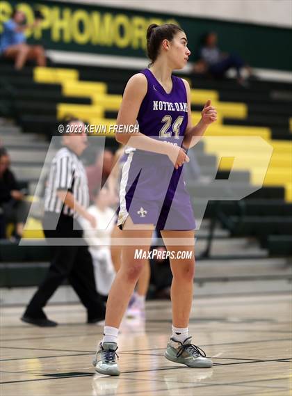 Thumbnail 2 in Notre Dame Prep vs. Arcadia (Feast Mode Thanksgiving Tournament) photogallery.