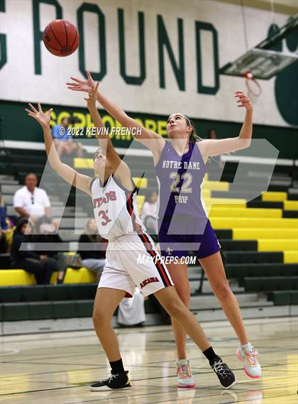 Thumbnail 2 in Notre Dame Prep vs. Arcadia (Feast Mode Thanksgiving Tournament) photogallery.