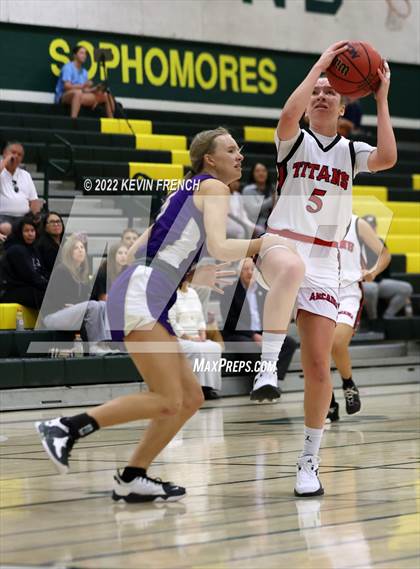 Thumbnail 2 in Notre Dame Prep vs. Arcadia (Feast Mode Thanksgiving Tournament) photogallery.