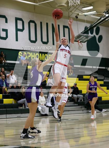 Thumbnail 2 in Notre Dame Prep vs. Arcadia (Feast Mode Thanksgiving Tournament) photogallery.