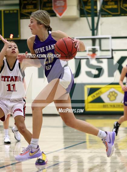 Thumbnail 1 in Notre Dame Prep vs. Arcadia (Feast Mode Thanksgiving Tournament) photogallery.