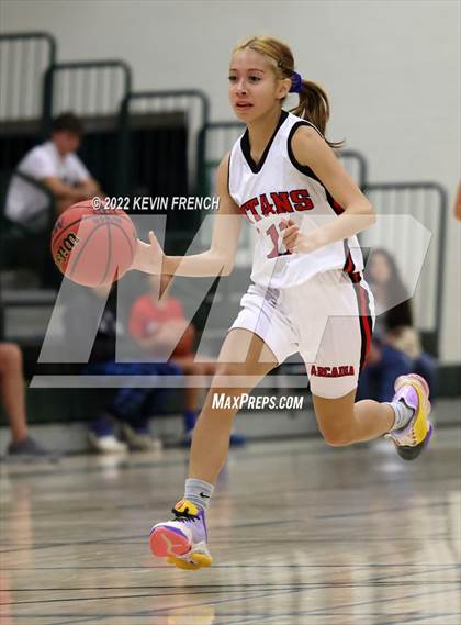 Thumbnail 2 in Notre Dame Prep vs. Arcadia (Feast Mode Thanksgiving Tournament) photogallery.