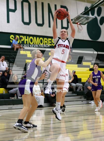 Thumbnail 1 in Notre Dame Prep vs. Arcadia (Feast Mode Thanksgiving Tournament) photogallery.