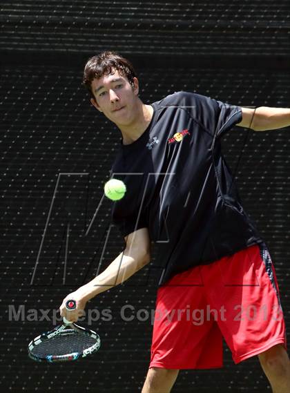 Thumbnail 2 in CIF SoCal Regional Team Tennis Championships photogallery.