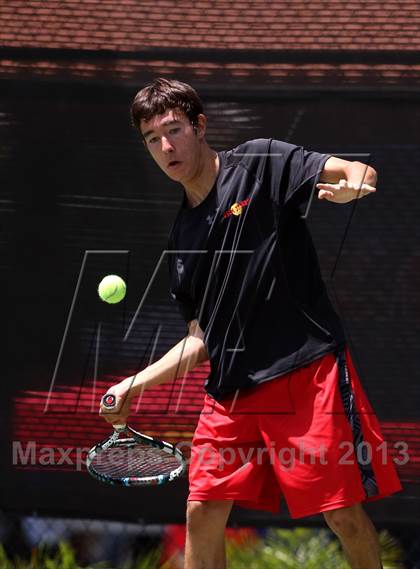 Thumbnail 3 in CIF SoCal Regional Team Tennis Championships photogallery.