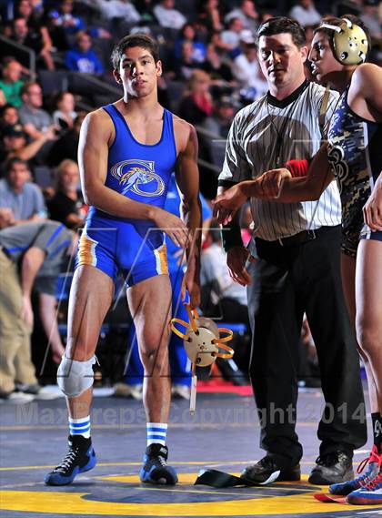 Thumbnail 2 in CIF Southern Section Masters Wrestling Championships (Day 1 - Preliminaries) photogallery.