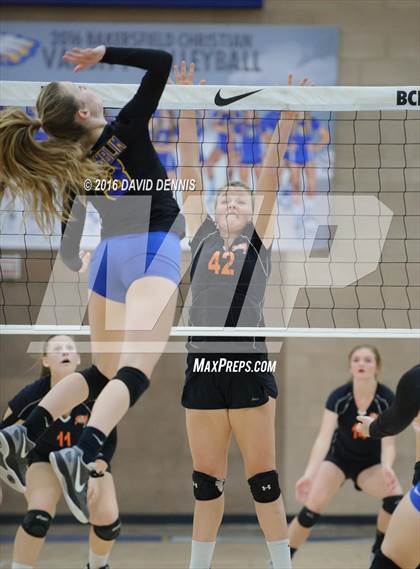 Thumbnail 3 in Santa Ynez @ Bakersfield Christian (CIF State Division III 1st Round) photogallery.