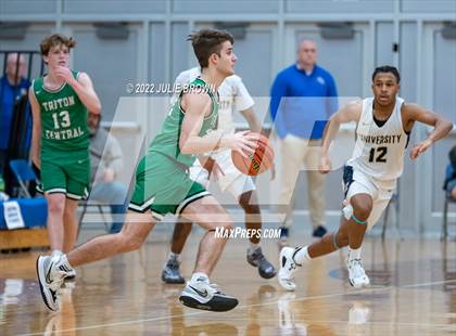 Thumbnail 2 in Triton Central vs. University (IHSAA 2A Regional Semi-final) photogallery.