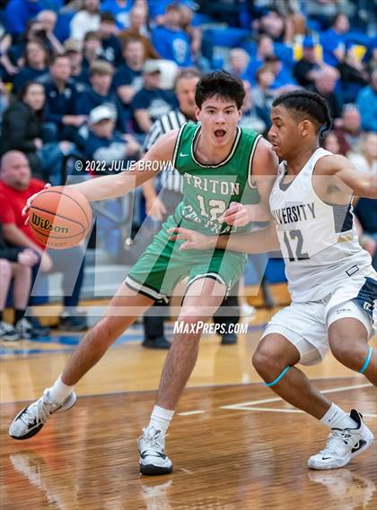 Thumbnail 3 in Triton Central vs. University (IHSAA 2A Regional Semi-final) photogallery.