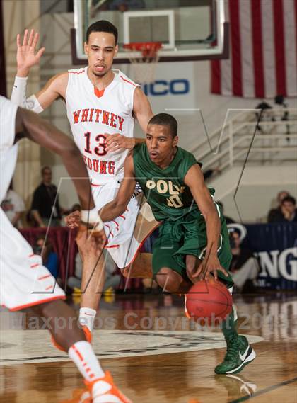 Thumbnail 1 in Long Beach Poly vs. Whitney Young (Spalding Hoophall Classic) photogallery.