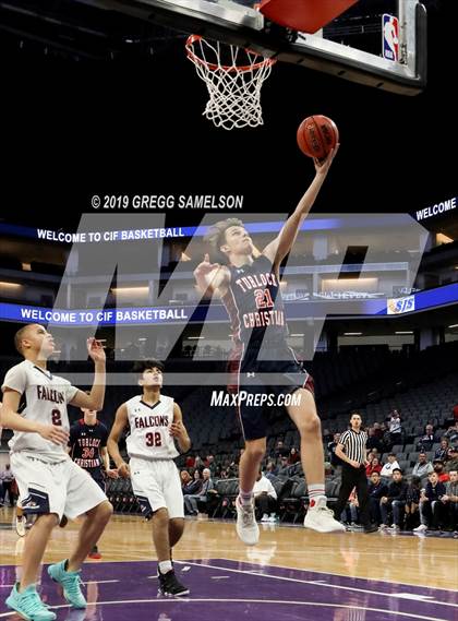 Thumbnail 2 in Turlock Christian vs Vacaville Christian (CIF SJS D6 Final) photogallery.