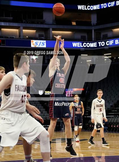 Thumbnail 2 in Turlock Christian vs Vacaville Christian (CIF SJS D6 Final) photogallery.