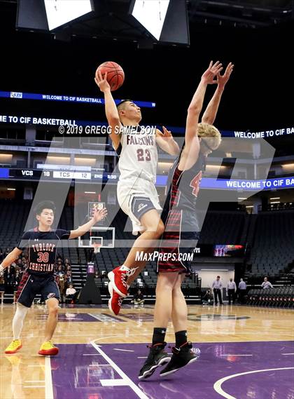 Thumbnail 1 in Turlock Christian vs Vacaville Christian (CIF SJS D6 Final) photogallery.