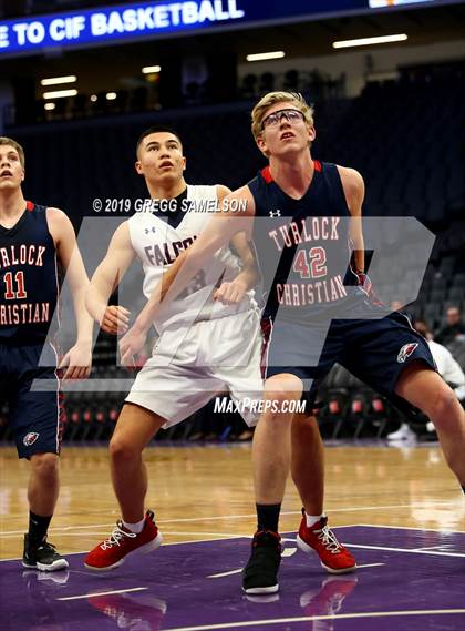 Thumbnail 1 in Turlock Christian vs Vacaville Christian (CIF SJS D6 Final) photogallery.