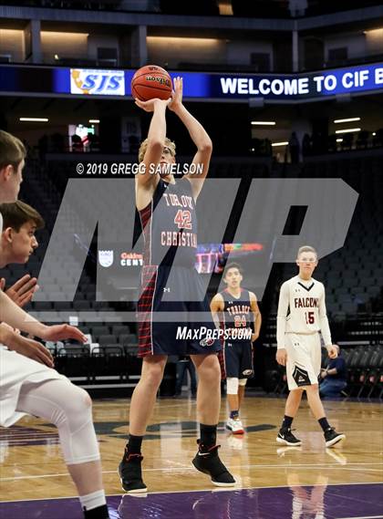 Thumbnail 1 in Turlock Christian vs Vacaville Christian (CIF SJS D6 Final) photogallery.