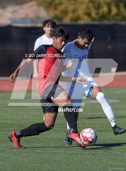 Thumbnail 1 in Dysart vs. Gilbert (Coyote Classic Soccer Tournament) photogallery.
