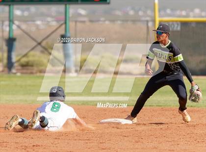 Thumbnail 1 in Sports Leadership & Management vs Virgin Valley (NIAA 3A Southern Region Winners Quarterfinal) photogallery.