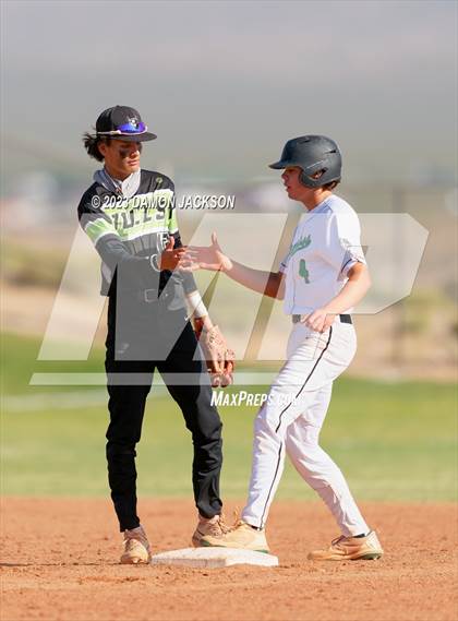 Thumbnail 1 in Sports Leadership & Management vs Virgin Valley (NIAA 3A Southern Region Winners Quarterfinal) photogallery.