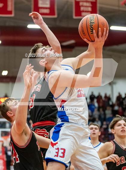 Thumbnail 2 in Brownstown Central vs. Linton-Stockton (IHSAA 2A Semi-state Final) photogallery.