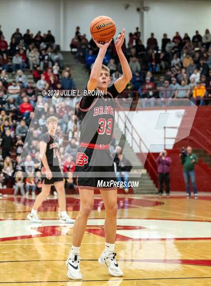 Thumbnail 1 in Brownstown Central vs. Linton-Stockton (IHSAA 2A Semi-state Final) photogallery.