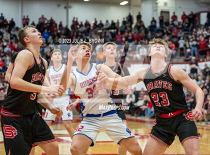 Thumbnail 2 in Brownstown Central vs. Linton-Stockton (IHSAA 2A Semi-state Final) photogallery.