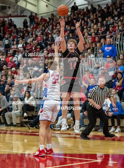Thumbnail 1 in Brownstown Central vs. Linton-Stockton (IHSAA 2A Semi-state Final) photogallery.