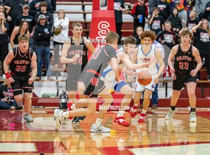 Thumbnail 2 in Brownstown Central vs. Linton-Stockton (IHSAA 2A Semi-state Final) photogallery.