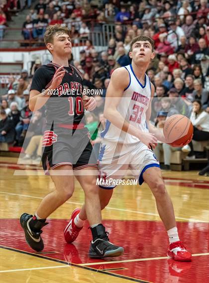 Thumbnail 2 in Brownstown Central vs. Linton-Stockton (IHSAA 2A Semi-state Final) photogallery.