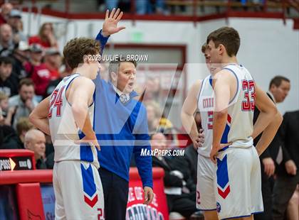 Thumbnail 3 in Brownstown Central vs. Linton-Stockton (IHSAA 2A Semi-state Final) photogallery.