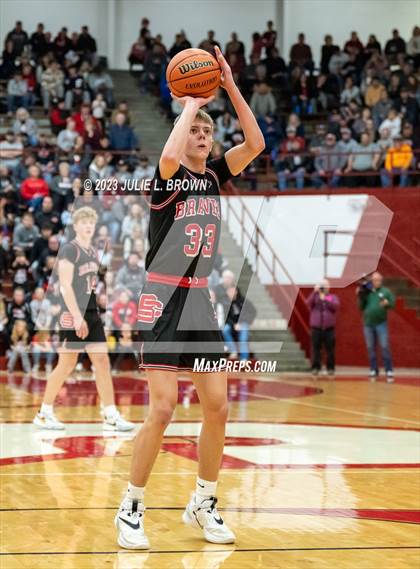 Thumbnail 3 in Brownstown Central vs. Linton-Stockton (IHSAA 2A Semi-state Final) photogallery.