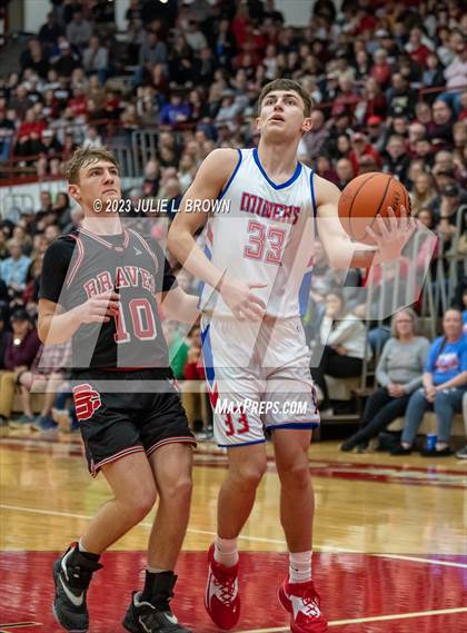 Thumbnail 1 in Brownstown Central vs. Linton-Stockton (IHSAA 2A Semi-state Final) photogallery.