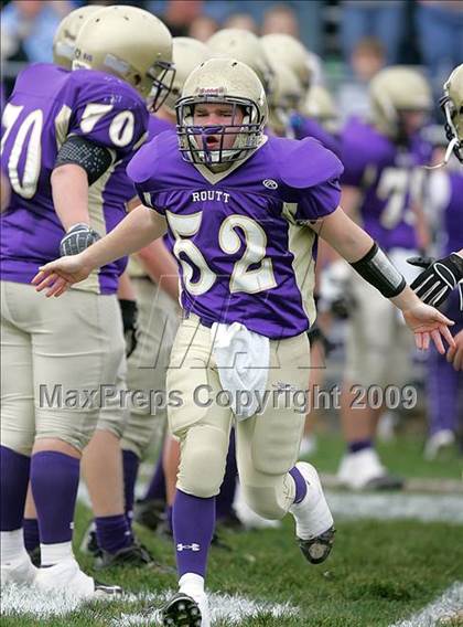 Thumbnail 3 in Triopia @ Routt Catholic (IHSA Class 1A Quarterfinal) photogallery.
