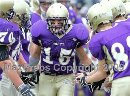 Thumbnail 2 in Triopia @ Routt Catholic (IHSA Class 1A Quarterfinal) photogallery.