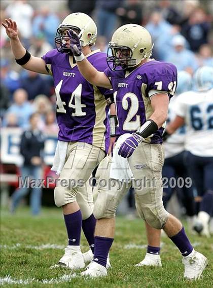 Thumbnail 3 in Triopia @ Routt Catholic (IHSA Class 1A Quarterfinal) photogallery.