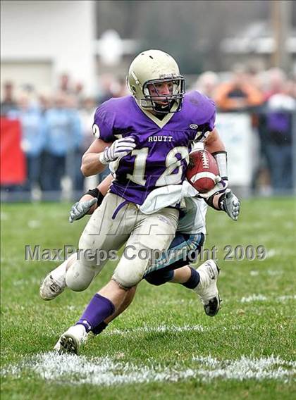 Thumbnail 1 in Triopia @ Routt Catholic (IHSA Class 1A Quarterfinal) photogallery.