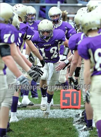 Thumbnail 2 in Triopia @ Routt Catholic (IHSA Class 1A Quarterfinal) photogallery.