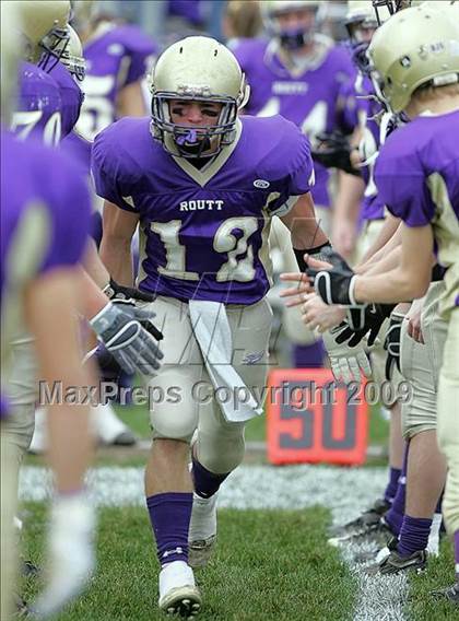 Thumbnail 3 in Triopia @ Routt Catholic (IHSA Class 1A Quarterfinal) photogallery.