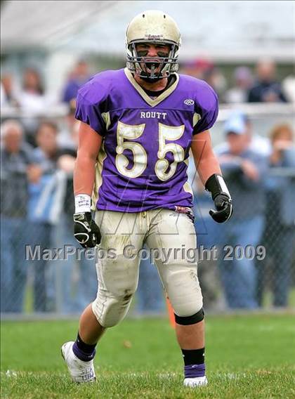 Thumbnail 2 in Triopia @ Routt Catholic (IHSA Class 1A Quarterfinal) photogallery.