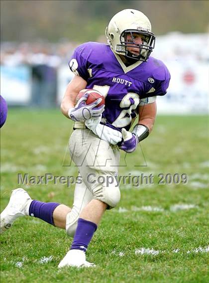Thumbnail 3 in Triopia @ Routt Catholic (IHSA Class 1A Quarterfinal) photogallery.