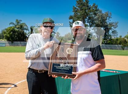 Thumbnail 1 in Oaks Christian @ Poway (2023 CIF SoCal Softball Championships) photogallery.