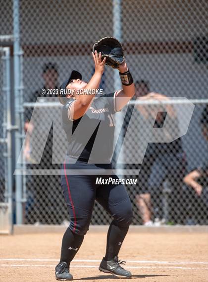 Thumbnail 2 in Oaks Christian @ Poway (2023 CIF SoCal Softball Championships) photogallery.