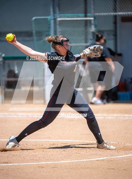Thumbnail 3 in Oaks Christian @ Poway (2023 CIF SoCal Softball Championships) photogallery.
