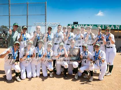 Thumbnail 3 in Oaks Christian @ Poway (2023 CIF SoCal Softball Championships) photogallery.