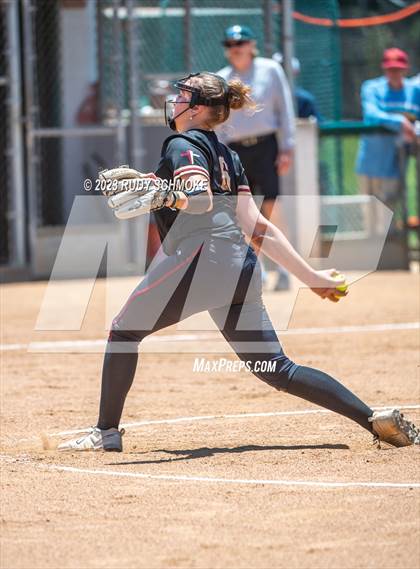 Thumbnail 2 in Oaks Christian @ Poway (2023 CIF SoCal Softball Championships) photogallery.